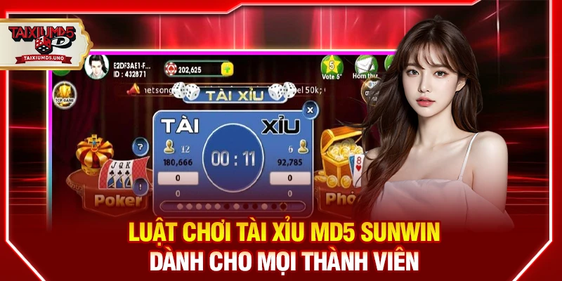 Luật chơi Tài Xỉu MD5 Sunwin dành cho mọi thành viên